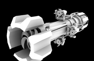 导弹maya模型白模