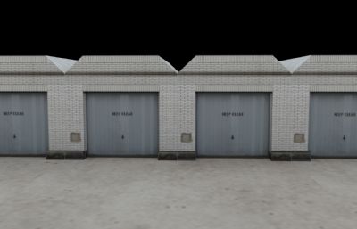 现代厂房仓库,储物仓maya模型,贴图全