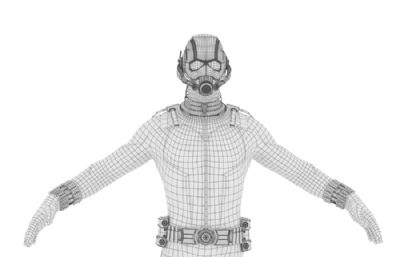 站姿蚁人maya模型