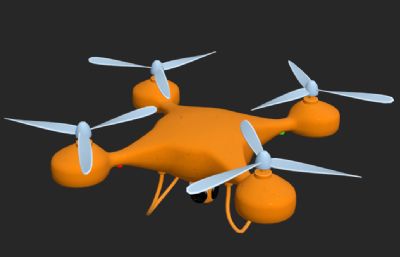玩具无人机3D模型,OBJ格式