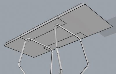 可折叠烧烤桌,便捷桌子3D模型,3dm,obj格式