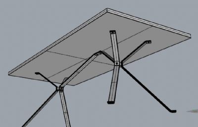 简单办公桌模型,3dm,obj格式
