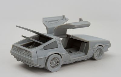 Fab365 DMC跑车一体成型3D打印模型