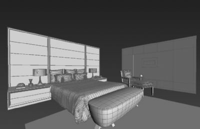 卧室,主卧家具3D模型