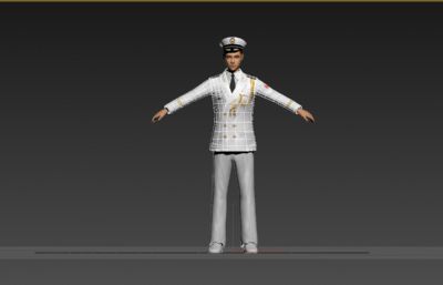海军人物3D模型