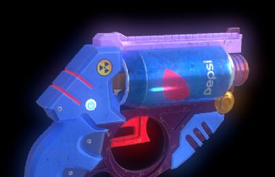 玩具枪,信号枪道具3D模型