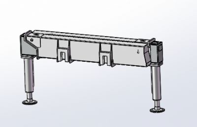 H型液压支腿系统STEP格式数模图纸
