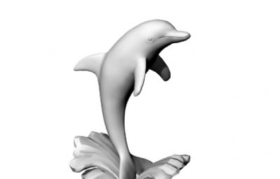 海豚3D打印模型