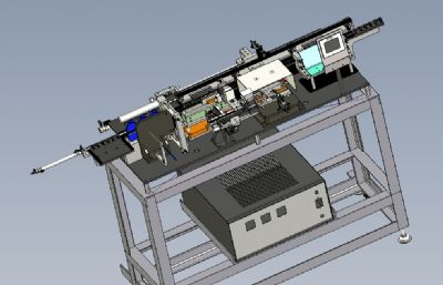 电感自动焊锡与检测机3D模型