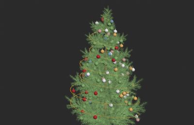 一颗圣诞树OBJ模型