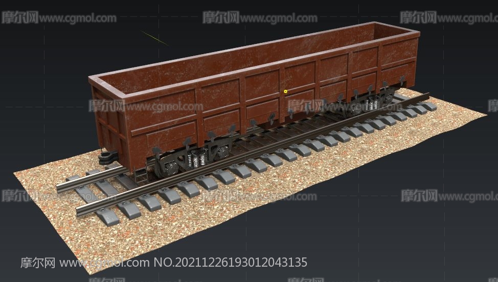 火车挂车,货运火车3D模型