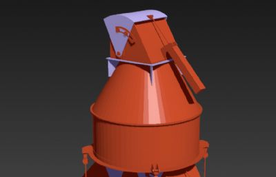 煤仓,煤箱3D模型