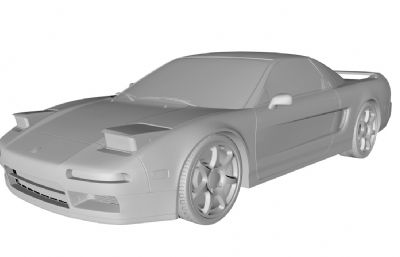 Acura讴歌NSX轿跑3D模型素模,max,c4d,fbx等多种格式