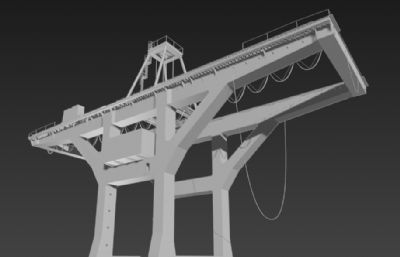 高架起重机,吊机3D模型