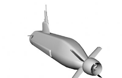 梭鱼级攻击核潜艇OBJ模型
