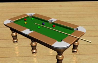 台球桌3d,max模型FBX