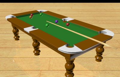 台球桌3d,max模型FBX