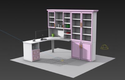 柜子,书桌3d,max模型