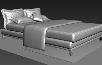 3dmax制作卧室床图片