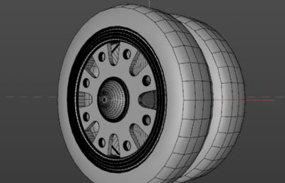 轮胎外观溜溜球C4D模型+ksp渲染文件