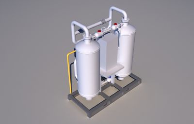 CNG干燥器,干燥罐体max模型