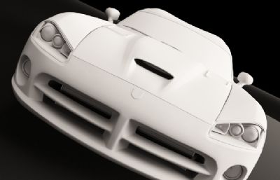 道奇蝰蛇SRT 10跑车3D模型