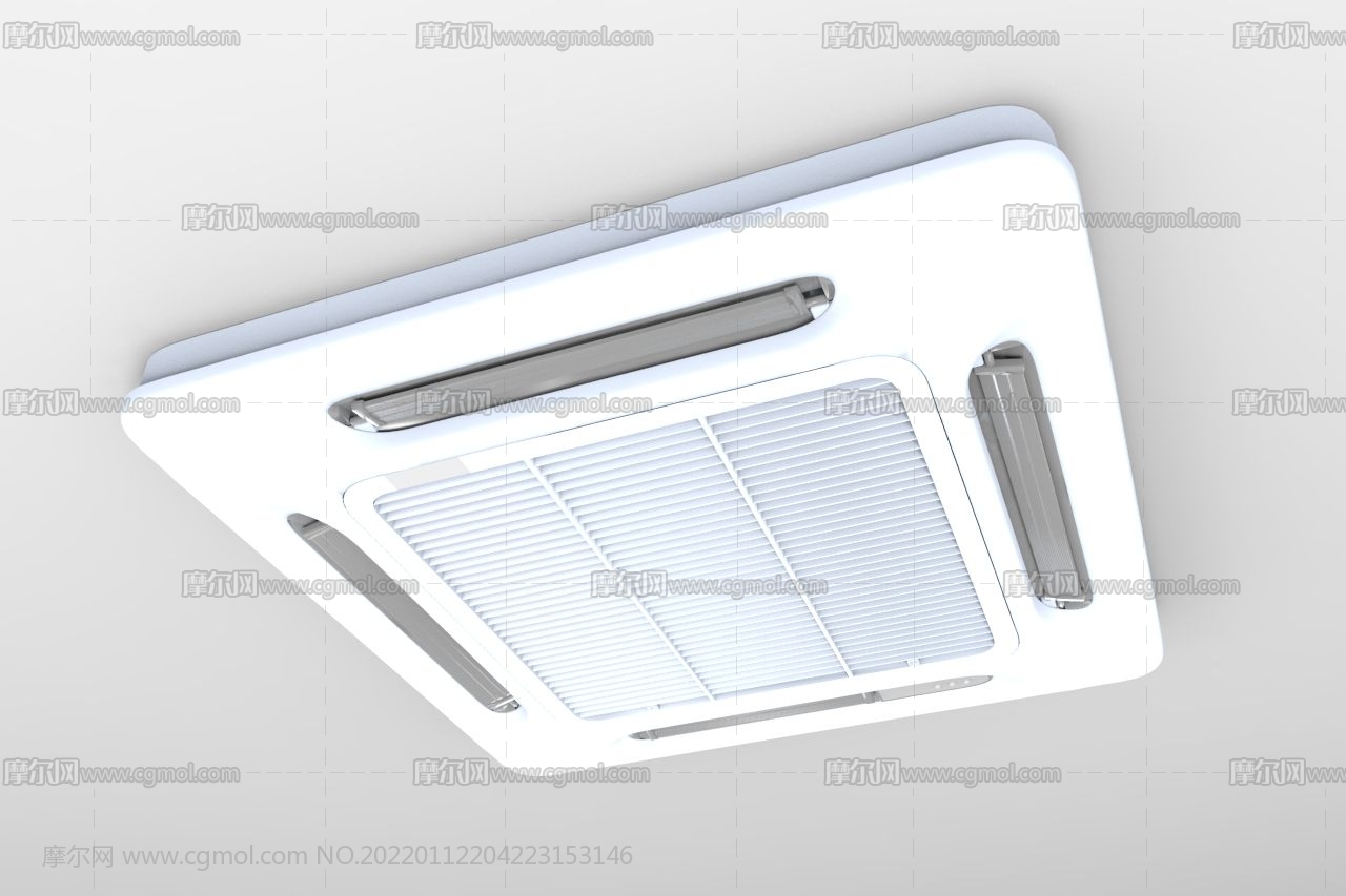 中央空调出风口面板3D模型,3DS格式