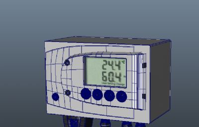 德图温湿度传感器maya模型