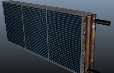 中央空调机组表冷器maya模型