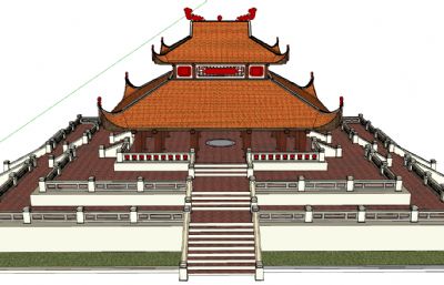 古建大殿宫殿SU模型