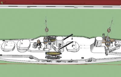 修改版冯德坦恩号战列巡洋舰OBJ模型