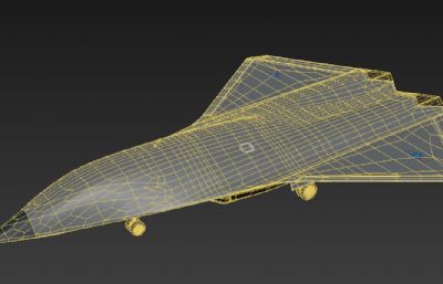 美国无人六代机,无人轰炸机3D模型,OBJ格式