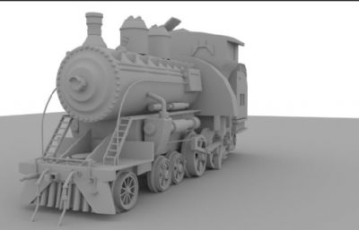 火车头,动力火车maya模型