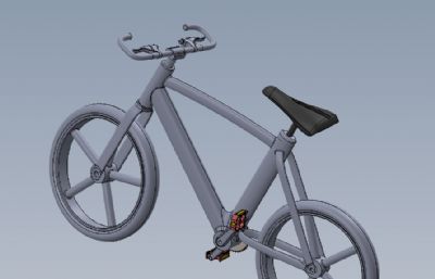 儿童自行车,山地车solidworks图纸模型