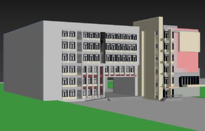 园林学院教学楼模型