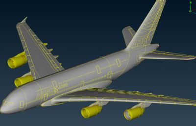 Airbus A380 solidworks数模图纸,无零件
