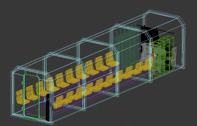 隧道施工应急避险舱3D模型