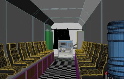 隧道施工应急避险舱3D模型