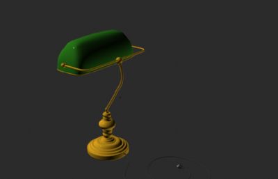 古典文艺范小台灯夜灯3D模型,OBJ格式,无灯光