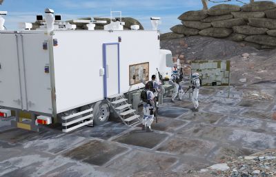 信息侦察兵临时任务基地,阵地3D模型(网盘下载)