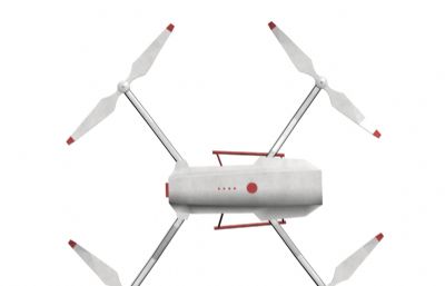简单无人机3D模型低模
