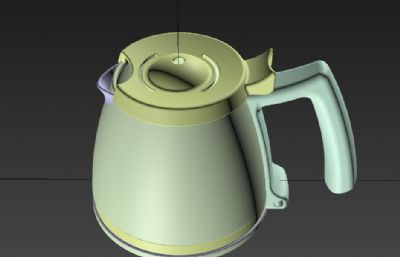 咖啡壶,咖啡机水壶STP格式图纸模型