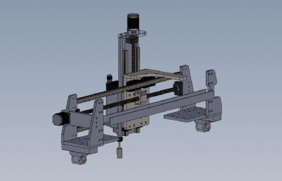 CNC数控龙门铣床3D数模图纸
