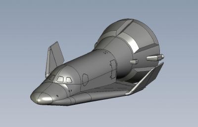 简易航天飞机模型3D图纸,STP格式