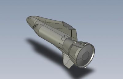 简易航天飞机模型3D图纸,STP格式