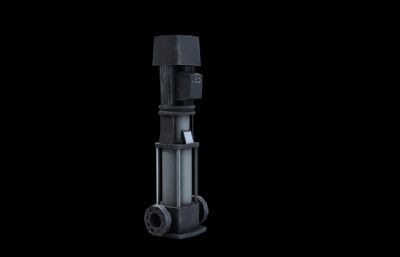 不锈钢多级泵,立式多级泵3D模型