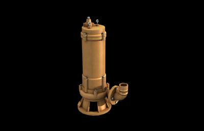切割泵,排污水泵,抽粪泵,双刀切割泵3D模型