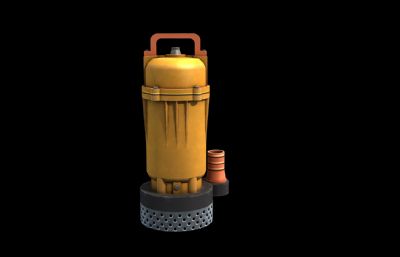 污水泵,潜水泵,抽水机3D模型