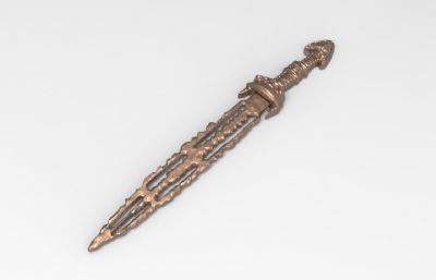 古文物宝剑3D打印图纸模型
