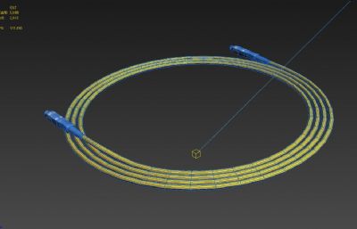 光纤跳线,光纤接入线3D模型低模